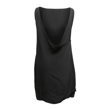 Vintage Black Zoran Sleeveless Silk Mini Dress Size US M - Designer Revival
