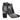 Grey & Black Lauren Dacade Patchwork Ankle Boots Size 38