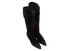 Black Gucci Pointed-Toe Suede Knee-High Boots