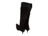 Black Gucci Pointed-Toe Suede Knee-High Boots