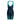 Navy & Teal Herve Leger Ombre Halter Bandage Dress Size US S