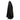 Black Linda Richards Long Wool Mink-Trimmed Coat Size US 12