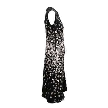 Black & White Bottega Veneta Butterfly Print Dress Size EU 42 - Designer Revival