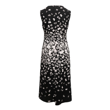 Black & White Bottega Veneta Butterfly Print Dress Size EU 42 - Designer Revival