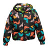 Multicolor Alice + Olivia Reversible Printed Hooded Puffer Jacket Size US S - Designer Revival