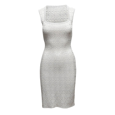 Silver Alaia Knit Sleeveless Dress Size EU 42 - Atelier-lumieresShops Revival