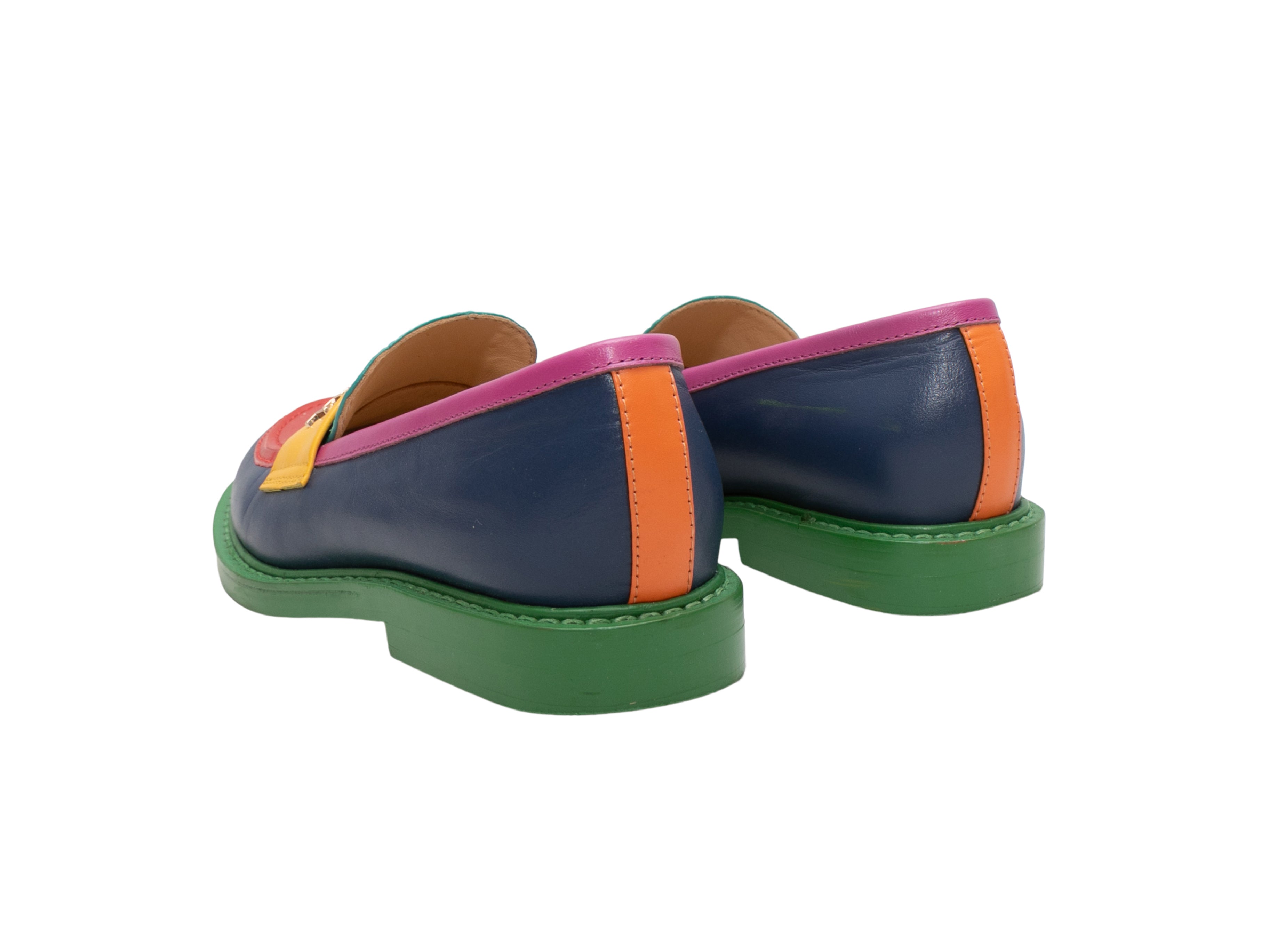 Multicolor Chanel x Pharrell 2019 Color Block Loafers Size