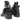 Black Balenciaga Ceinture Cutout Buckle Boots Size 38.5