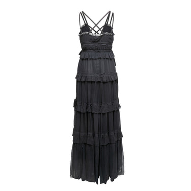 Navy Ulla Johnson Fall/Winter 2022 Agathe Silk Dress Size US 2 - Atelier-lumieresShops Revival