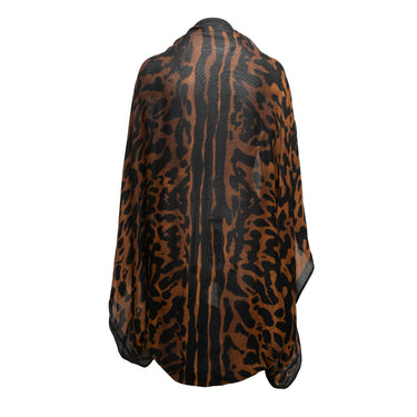 high Black & Brown Alexander McQueen Leopard Print Shrug Size O/S - Atelier-lumieresShops Revival
