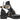 Black Balenciaga Ceinture Cutout Buckle Boots Size 38.5