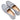 Grey Chanel Leather Spellout Heeled Loafers Size 42