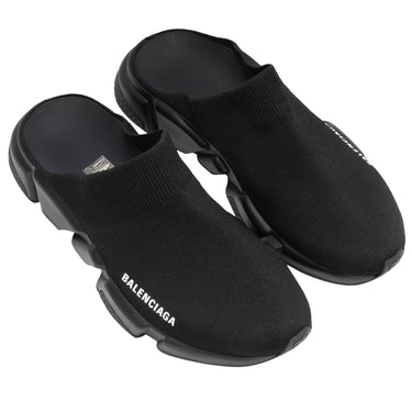 Black Balenciaga Speed Sneaker Mules Size 41 - Designer Revival