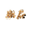 18K Rose Gold & Diamond Frivole Flower Earrings - Designer Revival