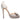 Grey Oscar de la Renta Satin Peep-Toe Bow Pumps Size 39