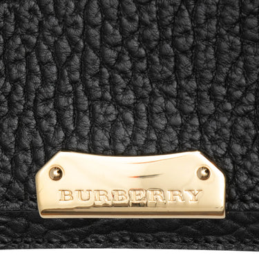 Black Burberry Leather Crossbody Bag