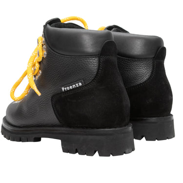 Black Proenza Schouler Leather Hiking Boots Size 38 - Designer Revival
