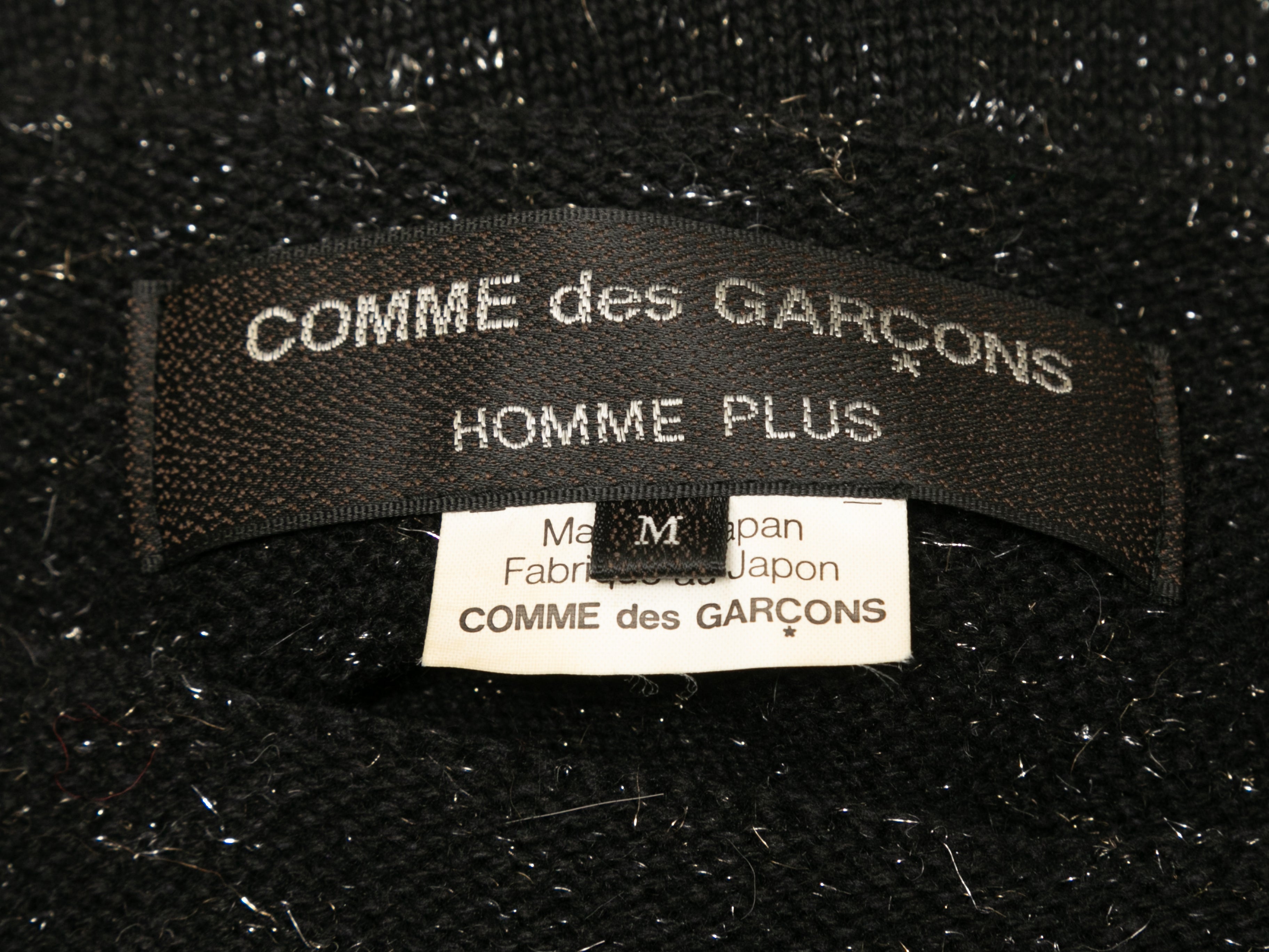 Black Comme Des Garcons Homme Plus Fall/Winter 2014 Wool-Blend Sweater Size US M - Designer Revival