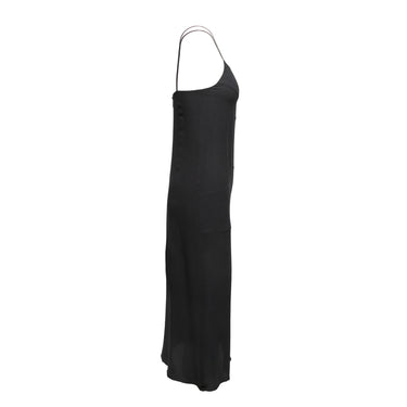 jazz Black Chanel Boutique Fall 1997 Silk Dress Size EU 38 - Atelier-lumieresShops Revival