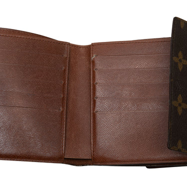 Brown Louis Vuitton Monogram Folding Wallet