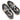 Black & White Golden Goose Platform Low-Top Sneakers Size 8