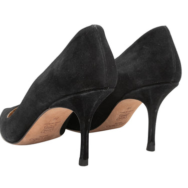 Black Jimmy Choo Suede Pointed-Toe Pumps Size 38