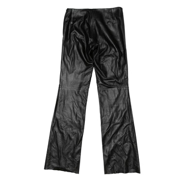 Vintage Black Prada Leather Pants Size EU 44 - Designer Revival