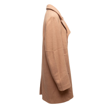Tan Phillip Lim Wool Double-Breasted Fur-Lined Coat Size S - Designer Revival