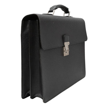 Black Louis Vuitton Leather Briefcase - Designer Revival