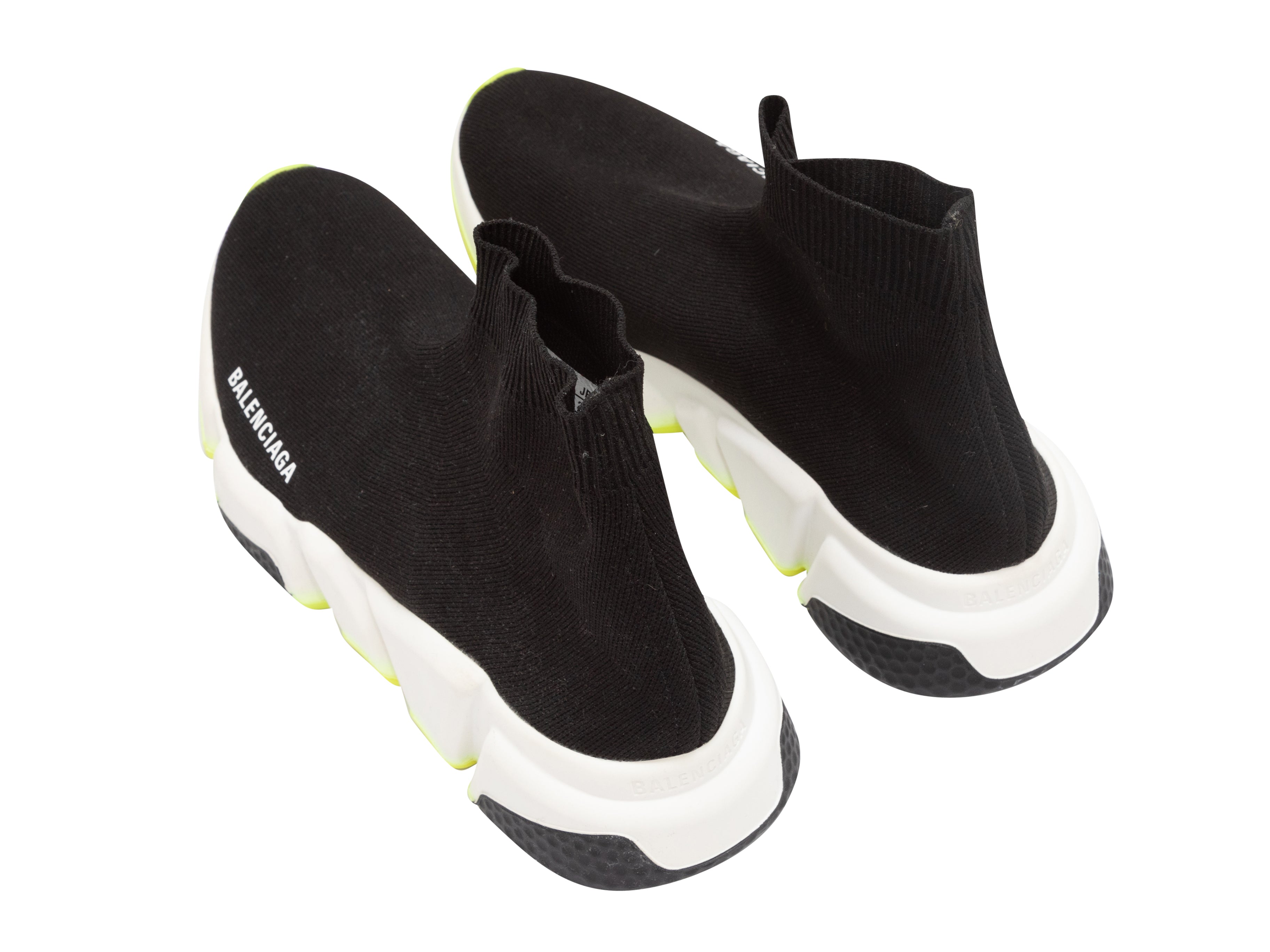 væske opdragelse Afstå Black & White Balenciaga High-Top Sock Sneakers | Designer Revival