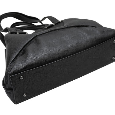 Black Akris Leather Tote Bag - Designer Revival