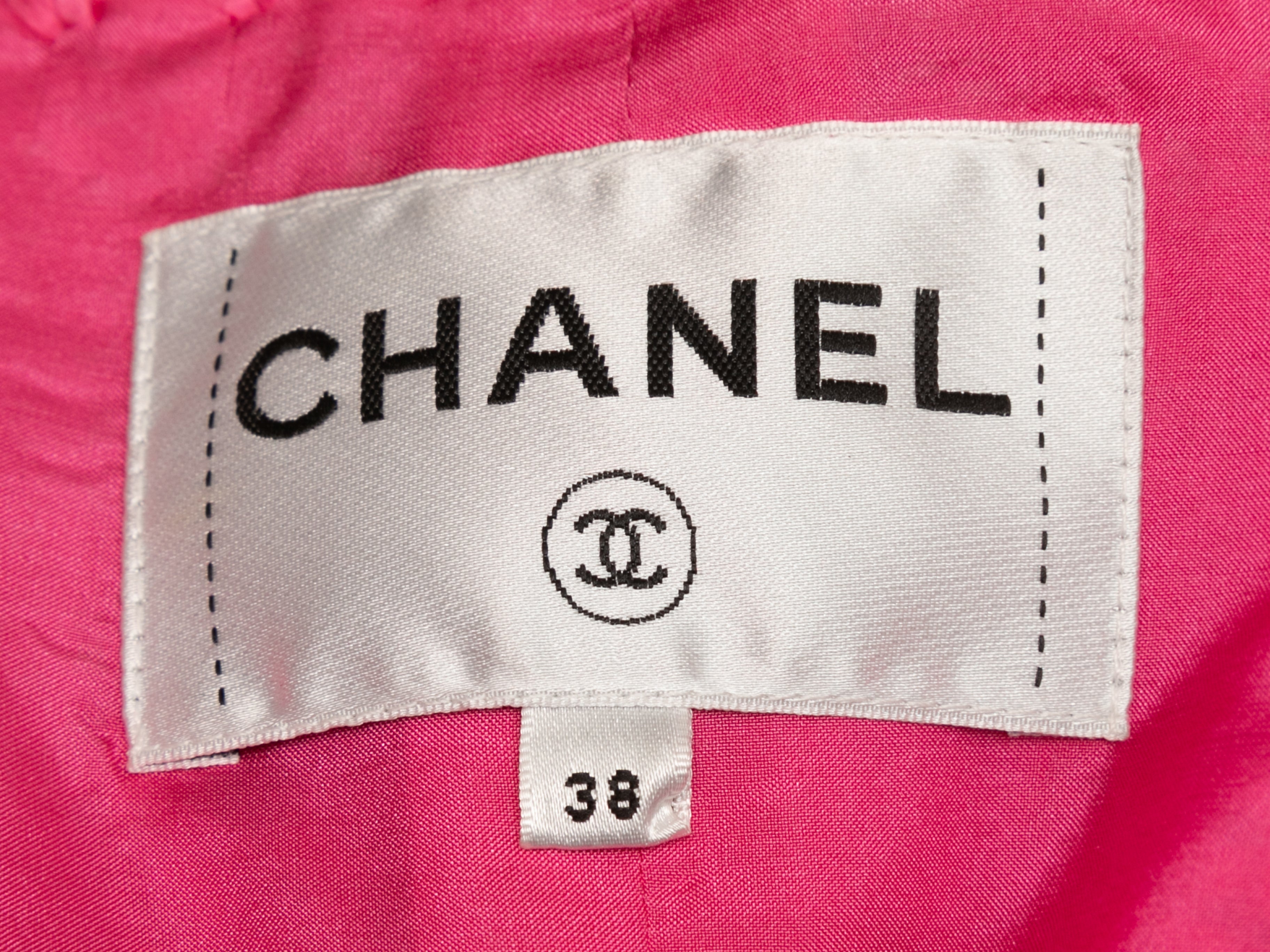Pink Chanel Spring/Summer 2021 Tweed Jacket Size EU 38 – Designer Revival