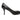 Black Prada Patent Peep-Toe Pumps Size 37