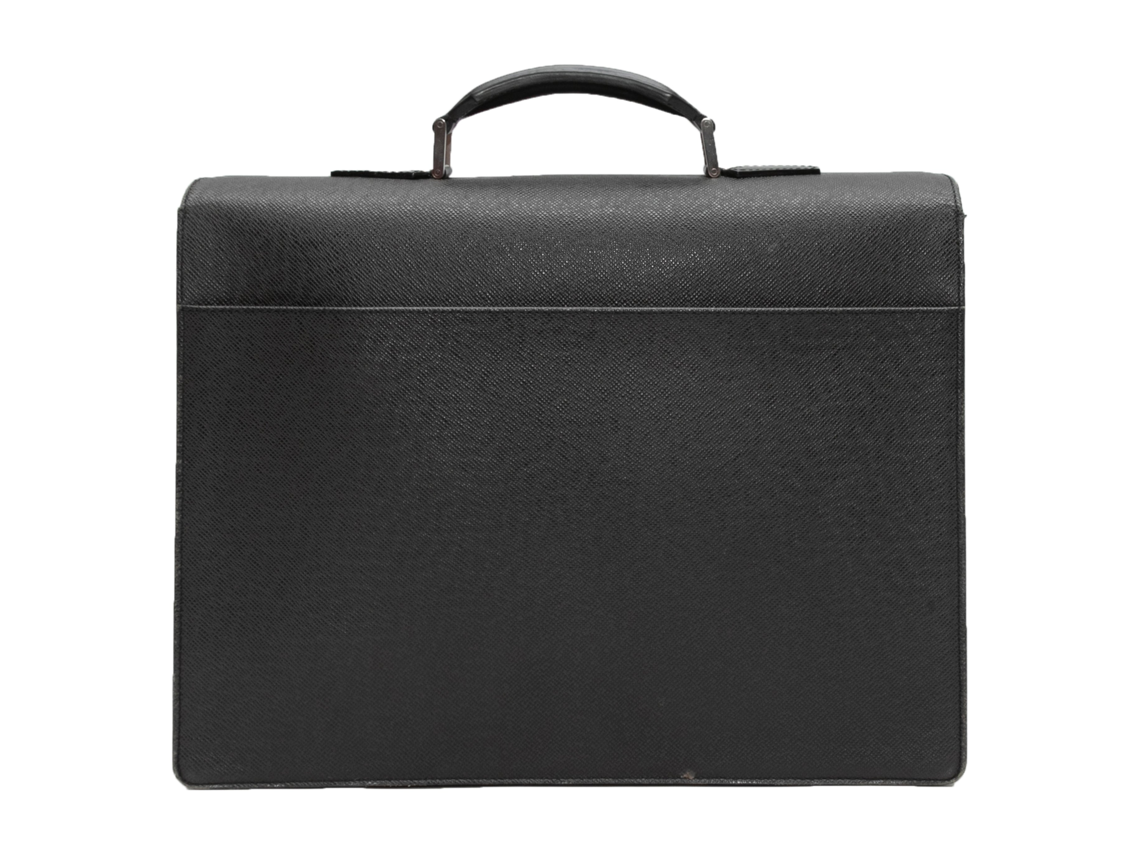 Black Louis Vuitton Leather Briefcase - Atelier-lumieresShops Revival