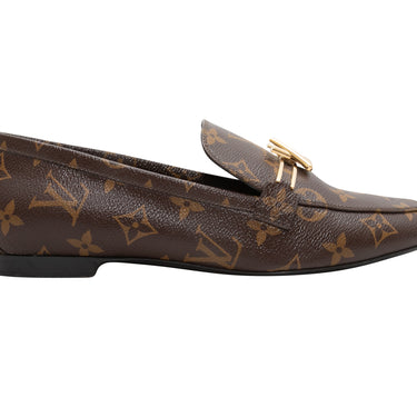 Brown Louis Vuitton Monogram Upper Case Loafers Size 39 - Designer Revival