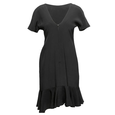 Black Oscar de la Renta Short Sleeve Dress Size US M