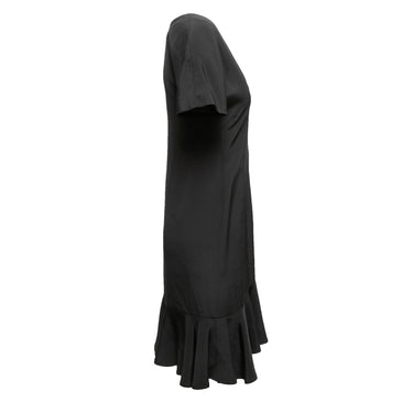 Black Oscar de la Renta Short Sleeve Dress Size US M - 127-0Shops Revival