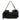 Black Prada Guipure Lace Ruffle Shoulder Bag - Designer Revival