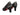 Black Christian Louboutin Wool & Leather Pumps Size 39 - Designer Revival