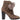 Brown Jimmy Choo Suede Heeled Rabbit Fur-Lined Boots Size 40