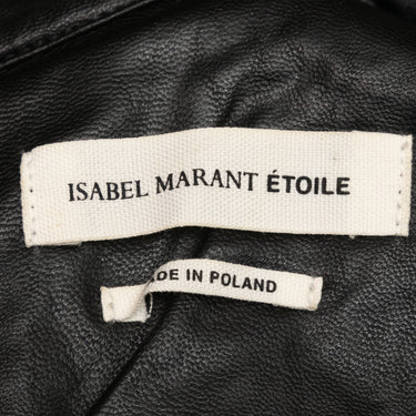Black Etoile Isabel Marant Vegan Leather Dress Size EU 38 - Atelier-lumieresShops Revival