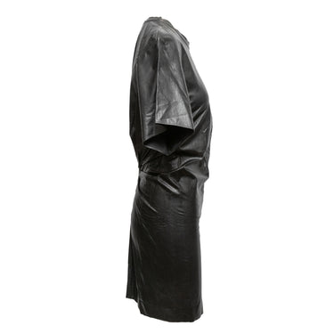 Black Etoile Isabel Marant Vegan Leather Dress Size EU 38 - Designer Revival