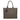 Black & Beige Prada Large Symbole Embroidered Tote Bag