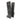 Black Chanel CC Covered Wedge Boots Size 38.5