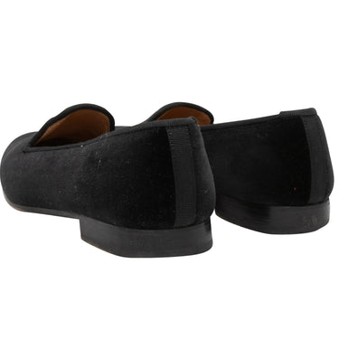 Black & Multicolor Stubbs & Wootton Velvet Loafers Size 37.5 - Designer Revival