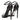 Black Saint Laurent Ankle Strap Heeled Sandals Size 38.5