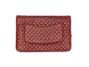 Burgundy Chanel 2008-2009 Micro Camellia Flap Bag