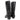 Black Chanel Knee-High Leather Western Boots Size 40.5