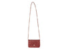 Burgundy Chanel 2008-2009 Micro Camellia Flap Bag