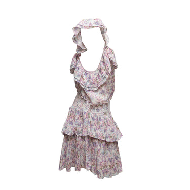 Multicolor LoveShackFancy Floral Print Mini Dress Size Size XL